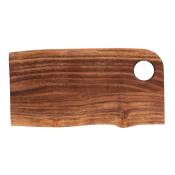 Planche à découper organique 30x15cm marron en bois H2