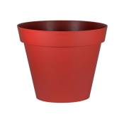 Pot rond Toscane - 25x20.6cm - 6L - Rouge Rubis EDA