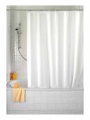 Rideau de douche Uni blanc, 180x200 cm