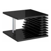 Selsey - dianella - Table basse design (noir brillant, 70x70 cm)