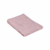 Serviette de toilette bouclette / 50 x 100 cm - Coton bio - Au Printemps Paris rose en tissu