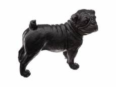 Statuette déco "chien" 19cm noir