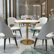 Table à Manger Ronde 90cm En Céramique Boris, Style , x x cm - Meubler Design