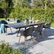 Table de jardin extensible en aluminium et céramique
