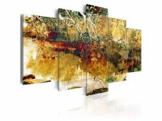 Tableau jardin: abstraction taille 100 x 50 cm PD8714-100-50