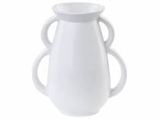Vase à fleurs blanc 19 cm koropi 361545