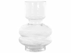 Vase à fleurs transparent 24 cm rodia 345875