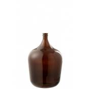 Vase en verre marron H56cm