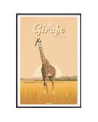 Affiche Animaux - La Girafe 30 x 40 cm