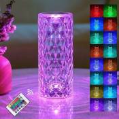Aiskdan - Lampe de table led cristal simple acrylique