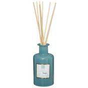 Atmosphera - Diffuseur de parfum Bois de Santal 200 ml avec 8 Bâtonnets en rotin Bleu