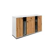 Azura Home Design - Buffet cali 140 cm chêne blanc