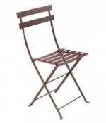 Chaise pliante Bistro / Métal - Fermob marron en métal