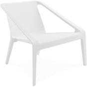 Chaise Polymère Blanc H. assise 30 cm