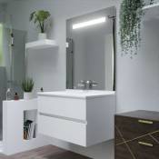 Cuisibane - Meuble salle de bain romy 90 cm avec miroir