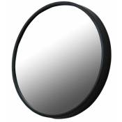 Decoclico Factory - Miroir rond en métal noir 40 cm - Soho - Noir