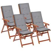 Décoshop26 - Lot de 4 coussins de chaise de jardin