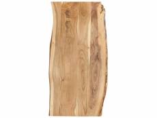 Dessus de table bois d'acacia massif 120x50-60)x2,5 cm