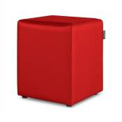 Happers - Pouf Cube Similicuir pour Extérieur ou Intérieur