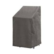 Housse d'extérieur pour chaises empilables, gris, 66 cm x 95 cm x 133 cm - Perel