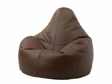 Icon pouf fauteuil en cuir "valencia", pouf géant de salon, xxl pouf pour adultes - fabriqué en europe