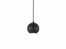 Ideal lux mr - intérieur globe plafonnier suspension 1 lumière noir, gu10