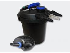 Kit de filtration de bassin à pression 6000l 11w uvc 20w éco pompe helloshop26 4216179
