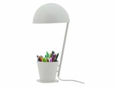 Lampe de bureau 40 cm PRETTY coloris blanc