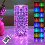 Lampe de table led cristal simple acrylique diamant