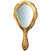 Miroir à poignée Vintage 30x14cm, miroir de maquillage