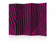 Paris prix - paravent 5 volets "zebra pattern violet"