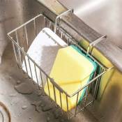 Porte-éponge de cuisine en acier inoxydable pour évier de cuisine Panier à suspendre Savon vaisselle Égouttoir à liquide Panier égouttoir pour