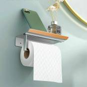 Porte-Papier Toilette Support Mural en Aluminium (Perforé/Non