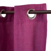 Rideau 100% coton violet 150x250