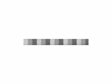 Rideau lanières antilles gris et blanc 90 x 220 140405