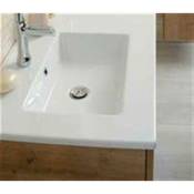 Sanijura - Plan-vasque céramique blanc - Longueur :101 cm - Profondeur : 46 ,5 cm - Epaisseur : 2,3 cm