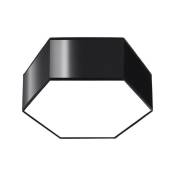 Sollux - Sound de lampe de plafond 11 pvc noir 40W l: 30,5 cm b: 26,5 cm h: 11,5 cm Dimmable