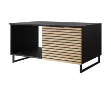 Table basse style contemporain 100 cm noir / bois