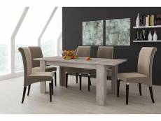 Table de salle à manger extensible, console extensible, table moderne avec rallonge, 160 - 220x88h80 cm, couleur chêne 8052773815635