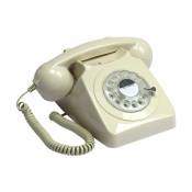 Téléphone fixe rétro ivoire 746 Rotary - GPO Retro