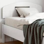 Tête de lit blanc 100 cm bois massif de pin