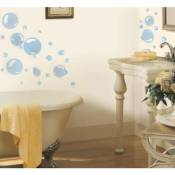 Thedecofactory - bulles de savon - Stickers repositionnables motifs bulles de savon - Multicolore