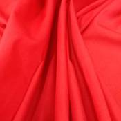 Tissu en polycoton uni rouge (par mètre)