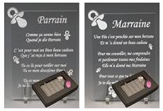 1 Poème Parrain + 1 Marraine - Tototte - Baptême & Communion