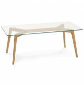 Alterego - Table Basse de Salon Design 'Moly' en Verre