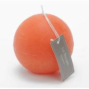 Amadeus - Bougie grande sphère 8 cm orange (lot de 6) - Orange