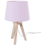 Atmosphera - Lampe scandinave 3 pieds en bois rose