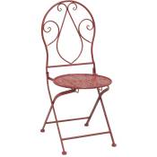 Aubry Gaspard - Chaise pliante en métal - Rouge