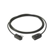 Cable prolung 3g0,75+spinapiatta 5m black color 0p32369