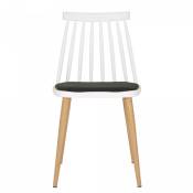 Chaise design nordique blanc